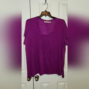 SEJOUR Oversize Purple Linen Tunic